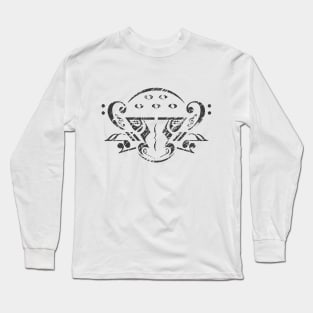 Black Cheetah Music Logo (Charcoal) Long Sleeve T-Shirt